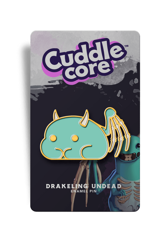 Bones the Undead Drakeling Enamel Pin - CuddleCore