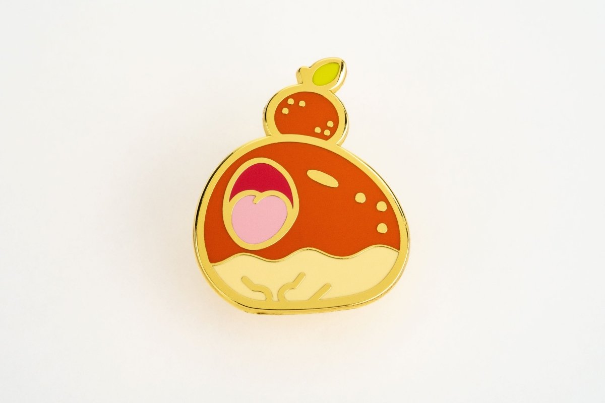 "fruit please" frog pin - cuddlecore