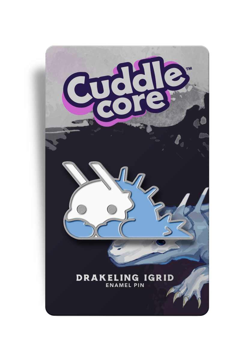 igrid the ice drakeling enamel pin - cuddlecore