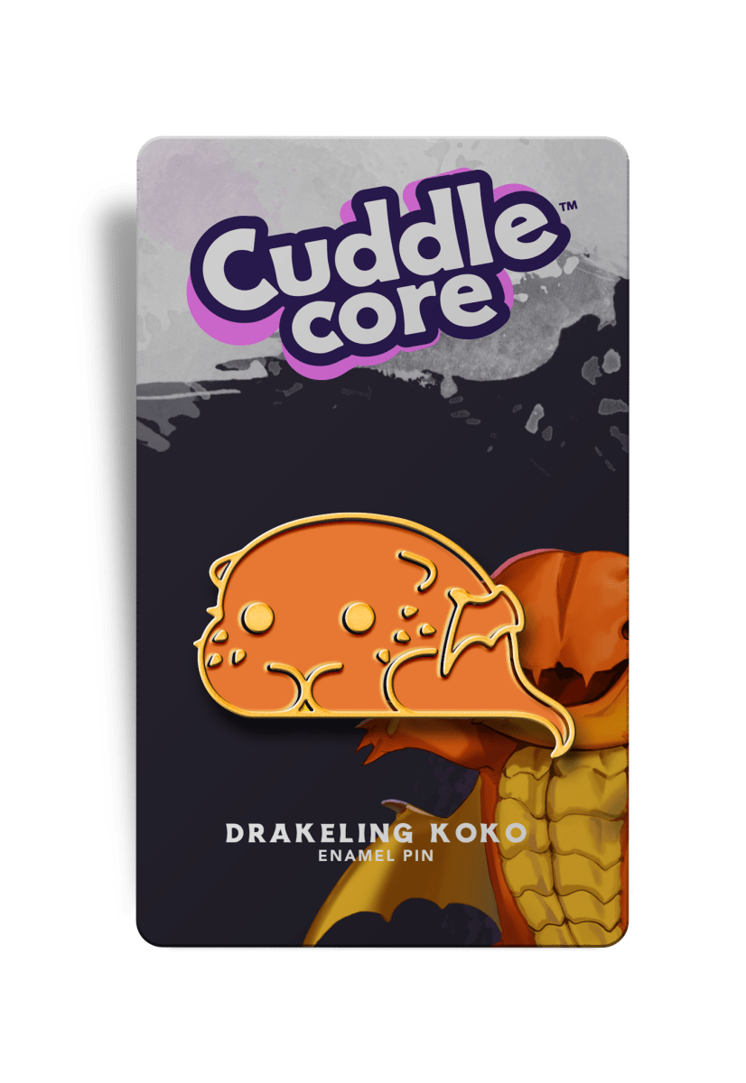 Komo the Sand Drakeling Enamel Pin - CuddleCore