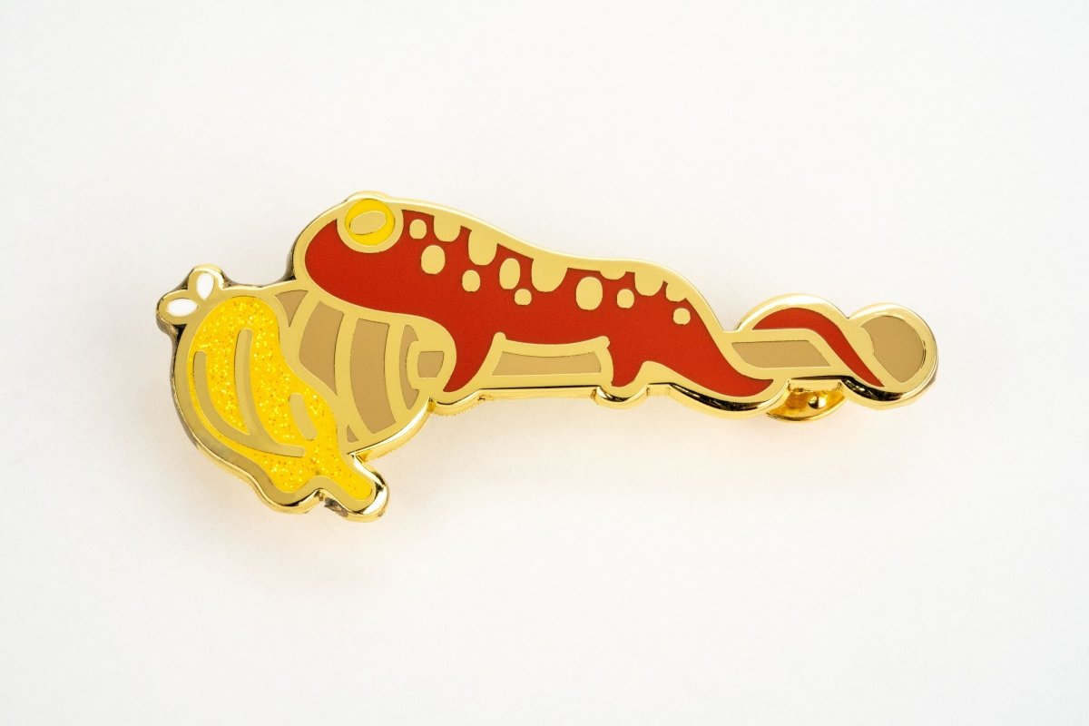 the sweetest salamander pin - cuddlecore