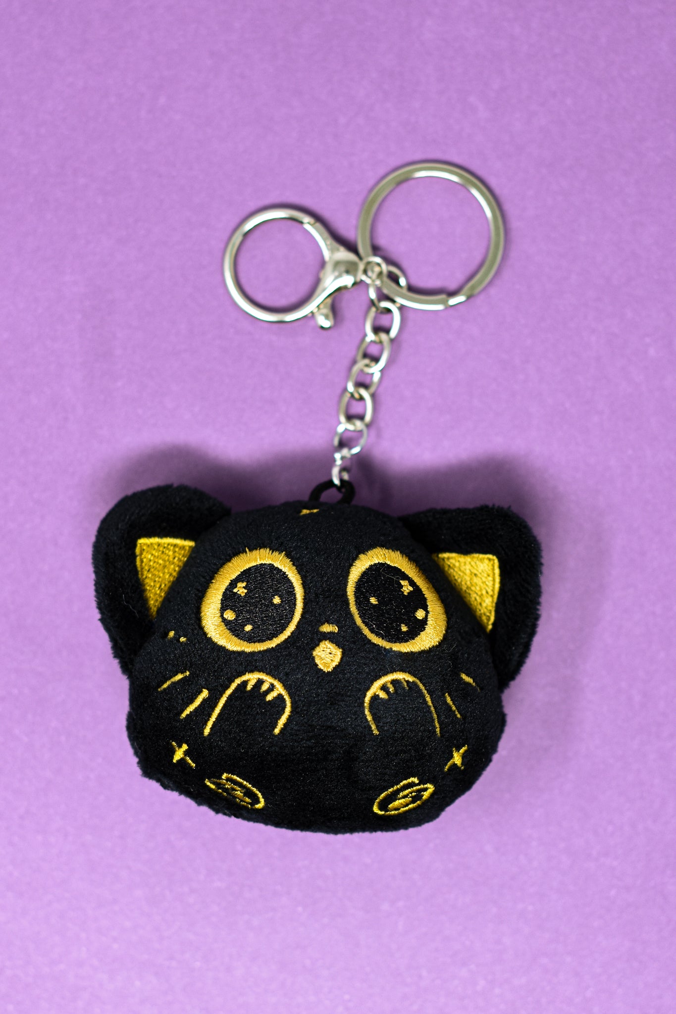astral kitty plush key chain