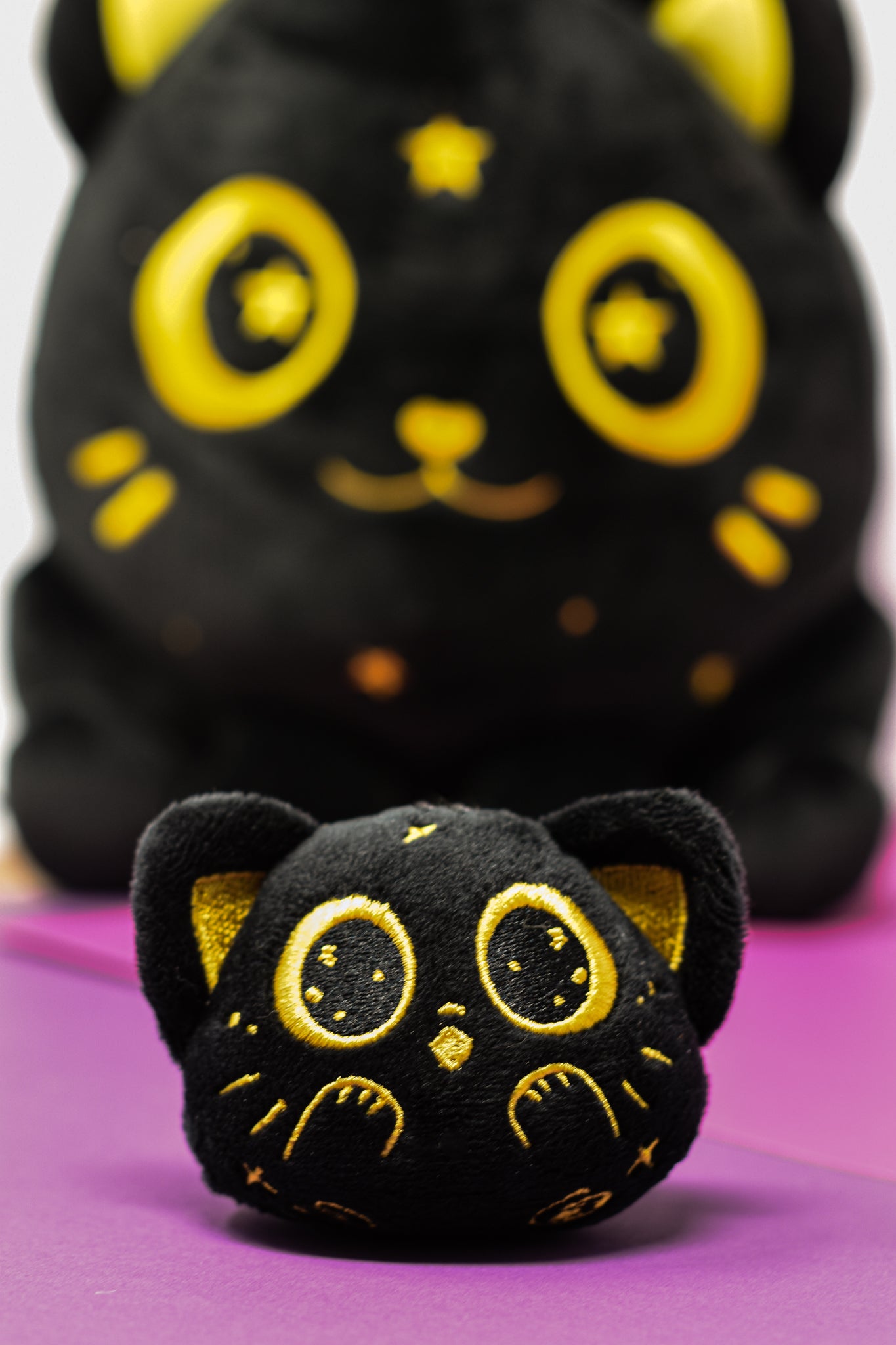 astral kitty plush key chain