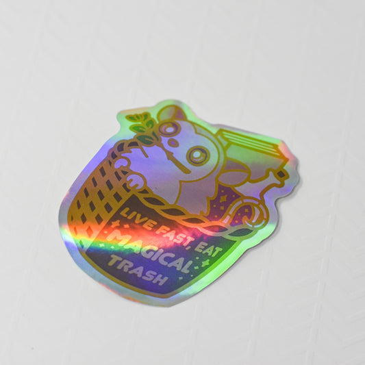 Margot the Magical Trash Eating Possum Sticker