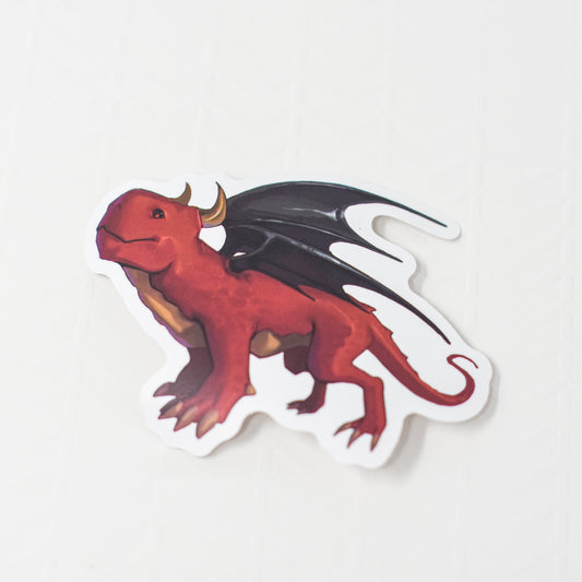 Ember the Fire Drakeling Sticker