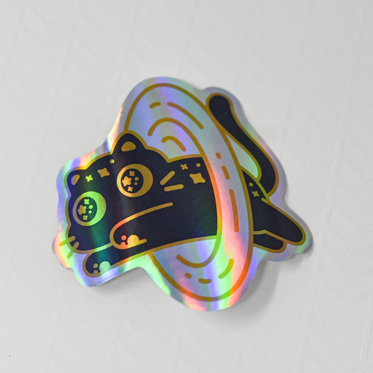 Astral Kitty Cosmic Portal Sticker