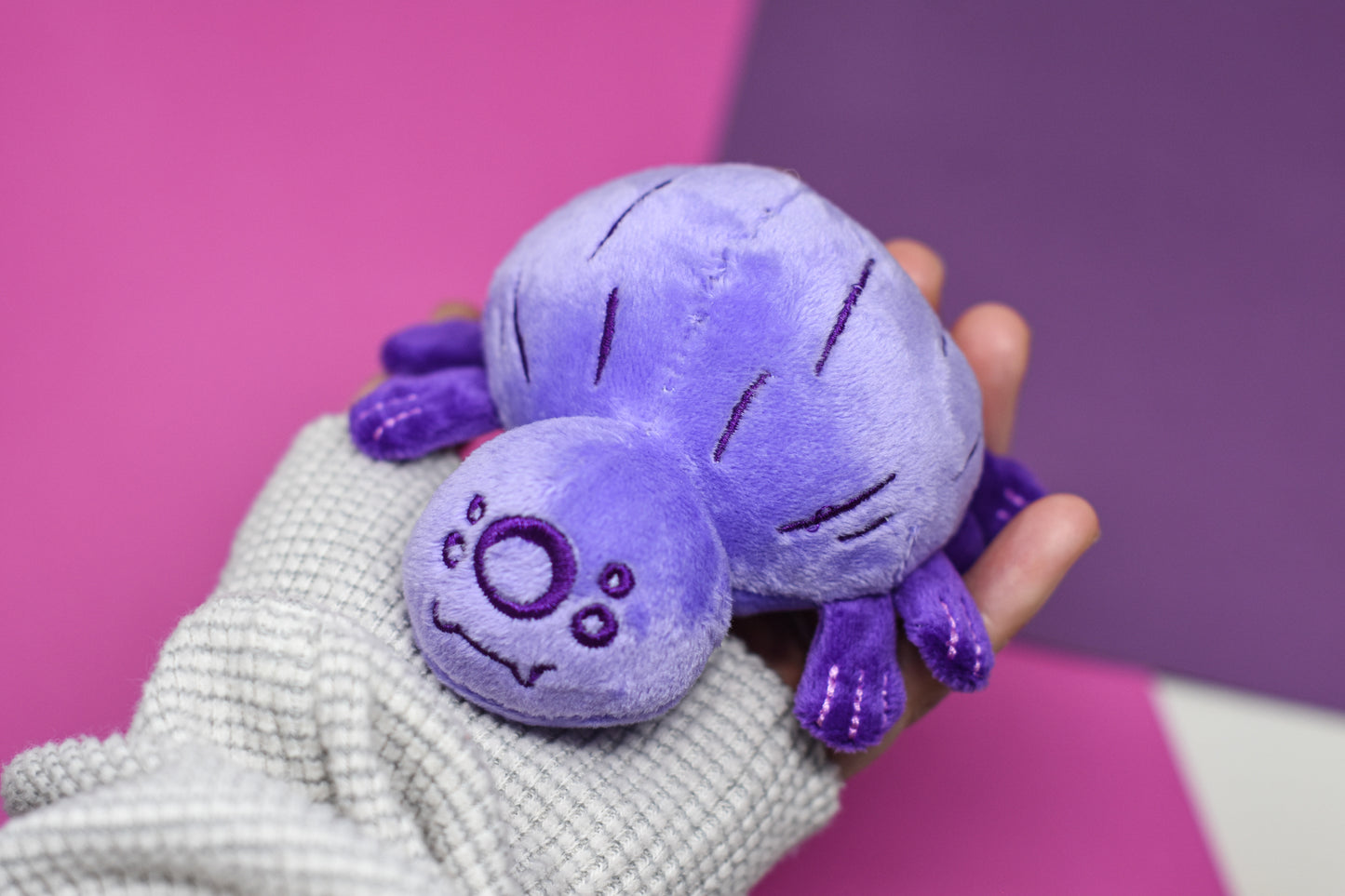 mimi the mini giant jumping spider keychain