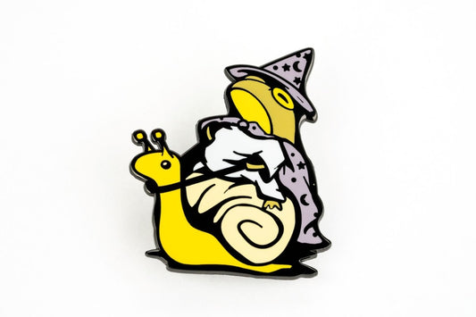 All Hail the Snail Wizard Pin - CuddleCore
