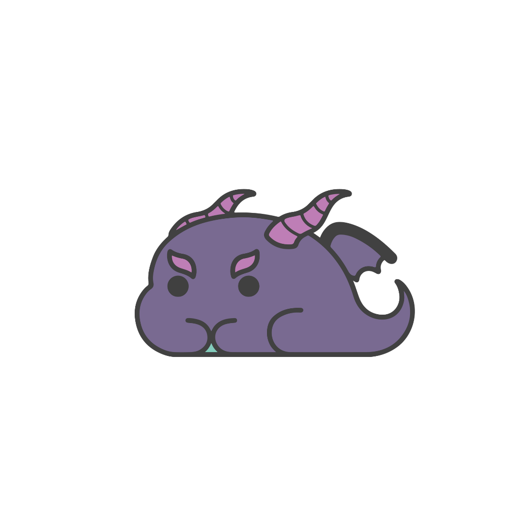Cheeves the Shadow Drakeling Enamel Pin - CuddleCore