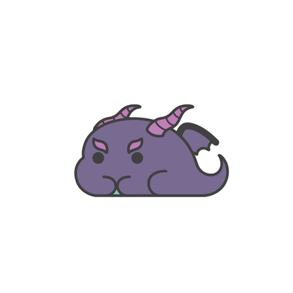 Cheeves the Shadow Drakeling Enamel Pin - CuddleCore