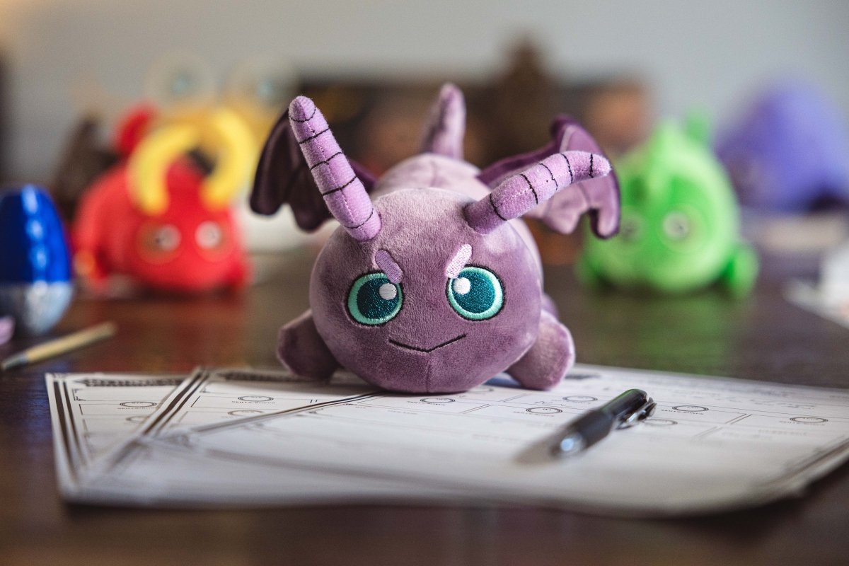 Cheeves the Shadow Drakeling Plush - CuddleCore