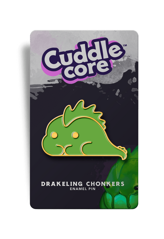 Chonkers the Poison Drakeling Enamel Pin - CuddleCore