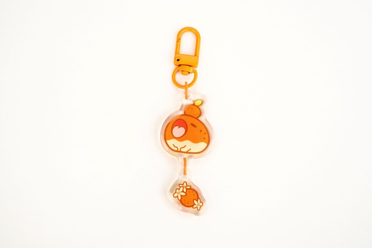 fruit frog keychain - cuddlecore