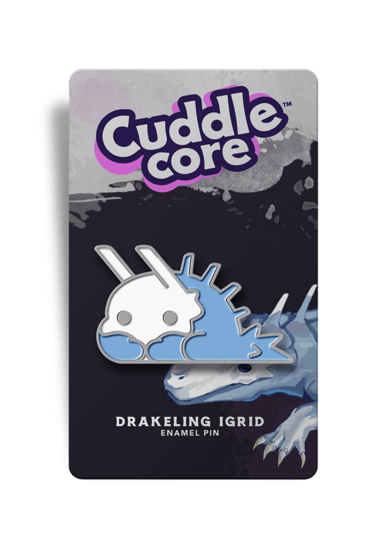 Igrid the Ice Drakeling Enamel Pin - CuddleCore