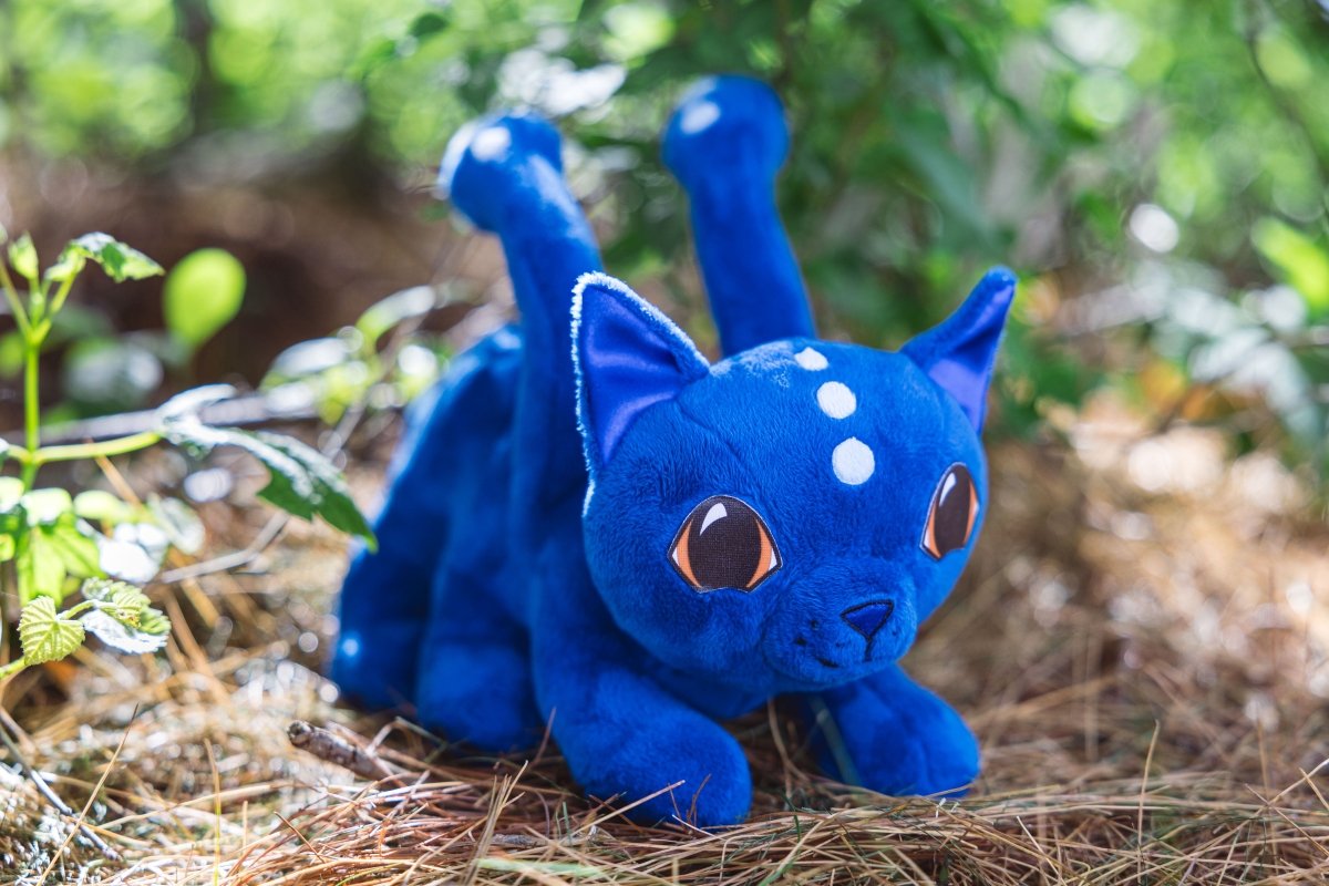 lydia the midnight coeurl kit plush - cuddlecore