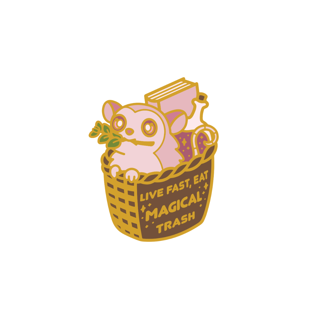 Margot the Magical Trash Eating Possum Enamel Pin - CuddleCore