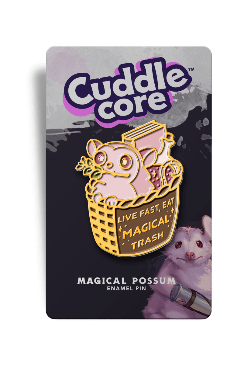 Margot the Magical Trash Eating Possum Enamel Pin - CuddleCore