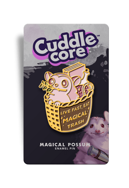 Margot the Magical Trash Eating Possum Enamel Pin - CuddleCore