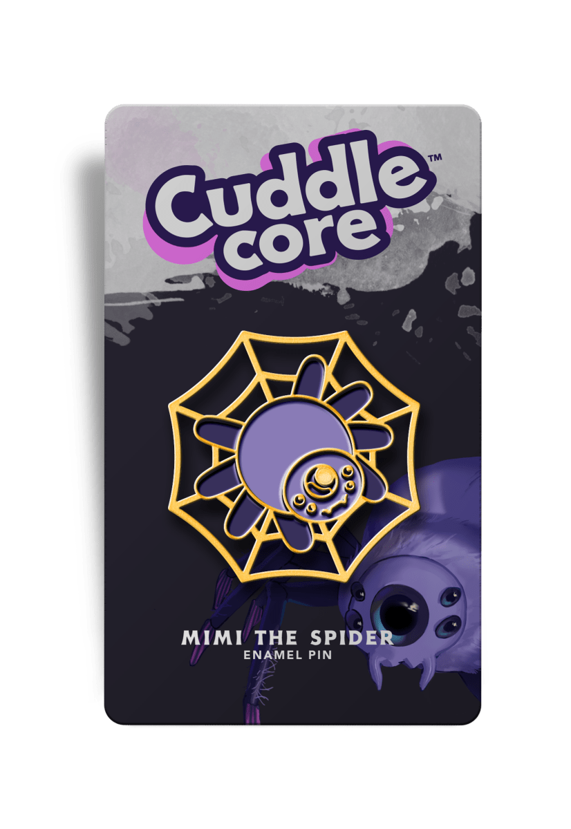 Mimi the Mini Giant Jumping Spider Enamel Pin - CuddleCore