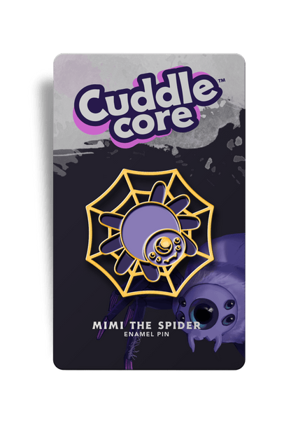 Mimi the Mini Giant Jumping Spider Enamel Pin - CuddleCore