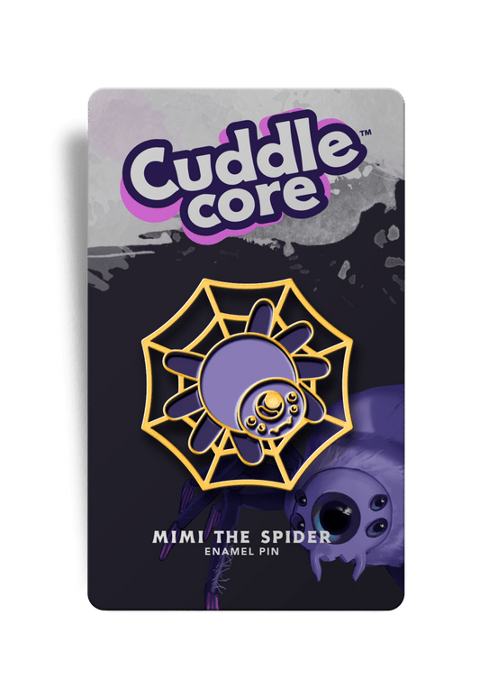 Mimi the Mini Giant Jumping Spider Enamel Pin - CuddleCore