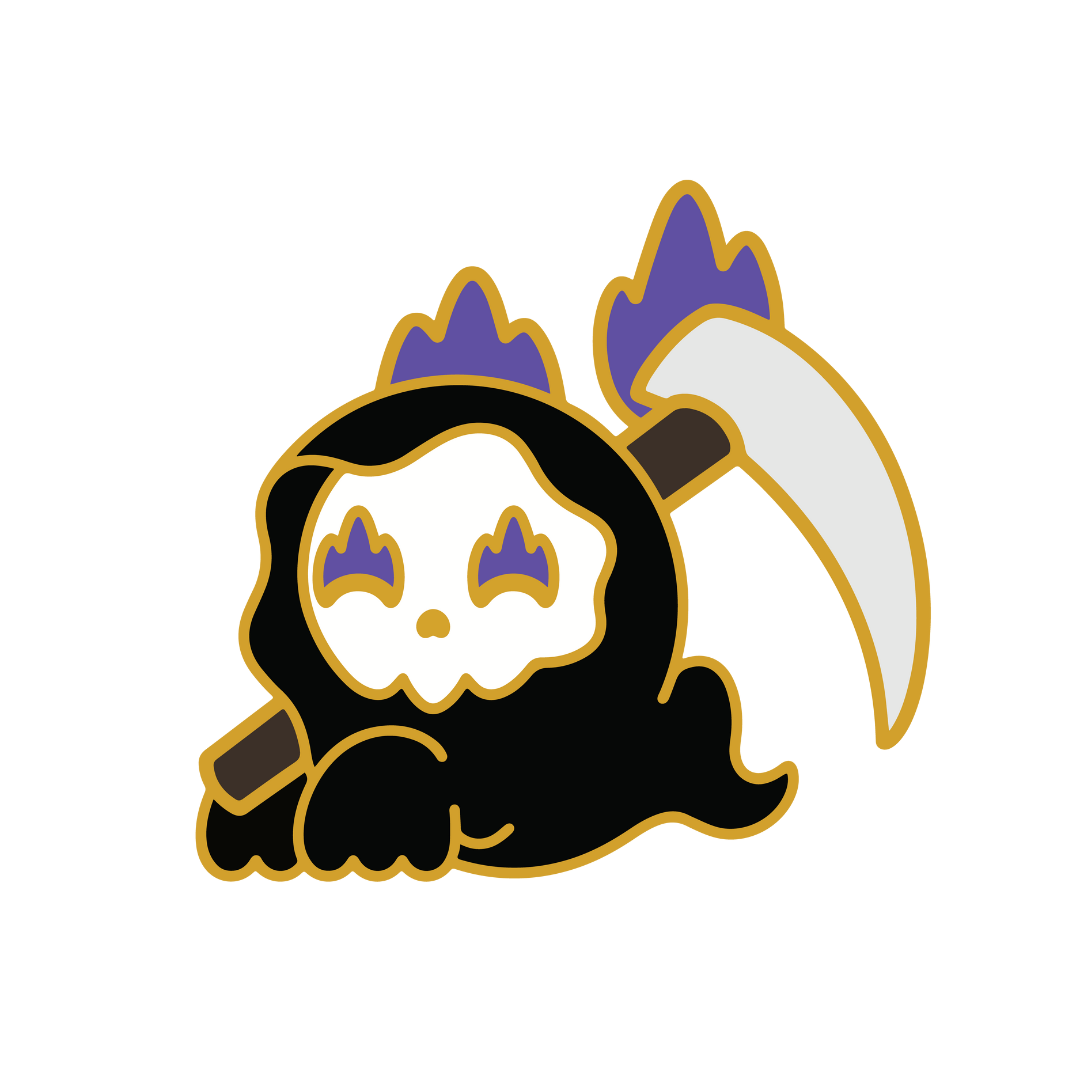 mori the mini reaper enamel pin - cuddlecore