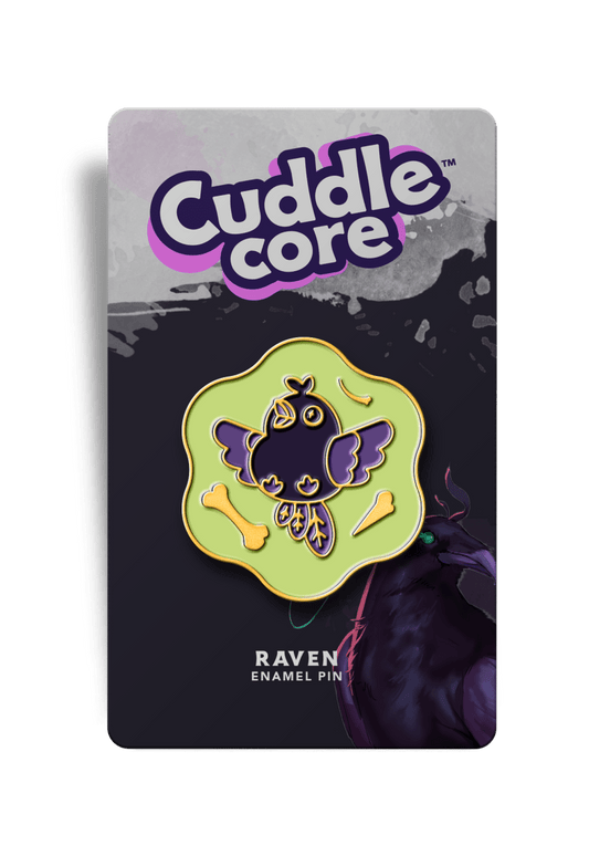 Poe the Necro Raven Enamel Pin - CuddleCore