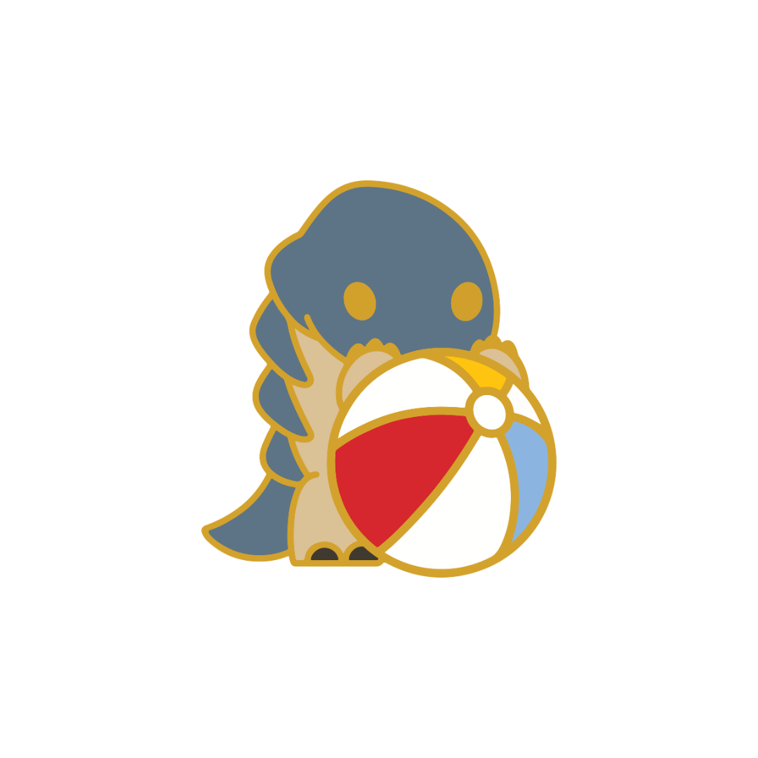 Slate the Baby Stoneshark Enamel Pin - CuddleCore