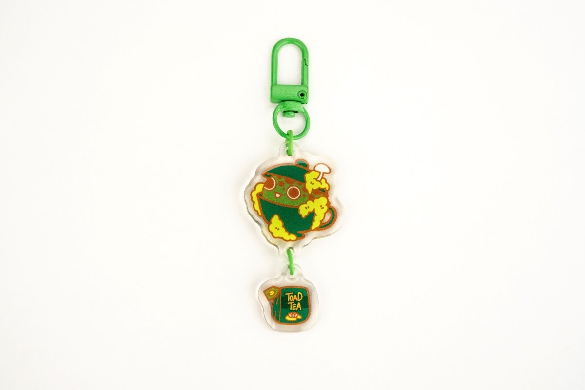 Tea Cup Toad Keychain - CuddleCore