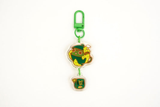 Tea Cup Toad Keychain - CuddleCore